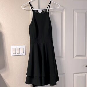 Jun & Ivy black occasion dress‎ with lace/open back